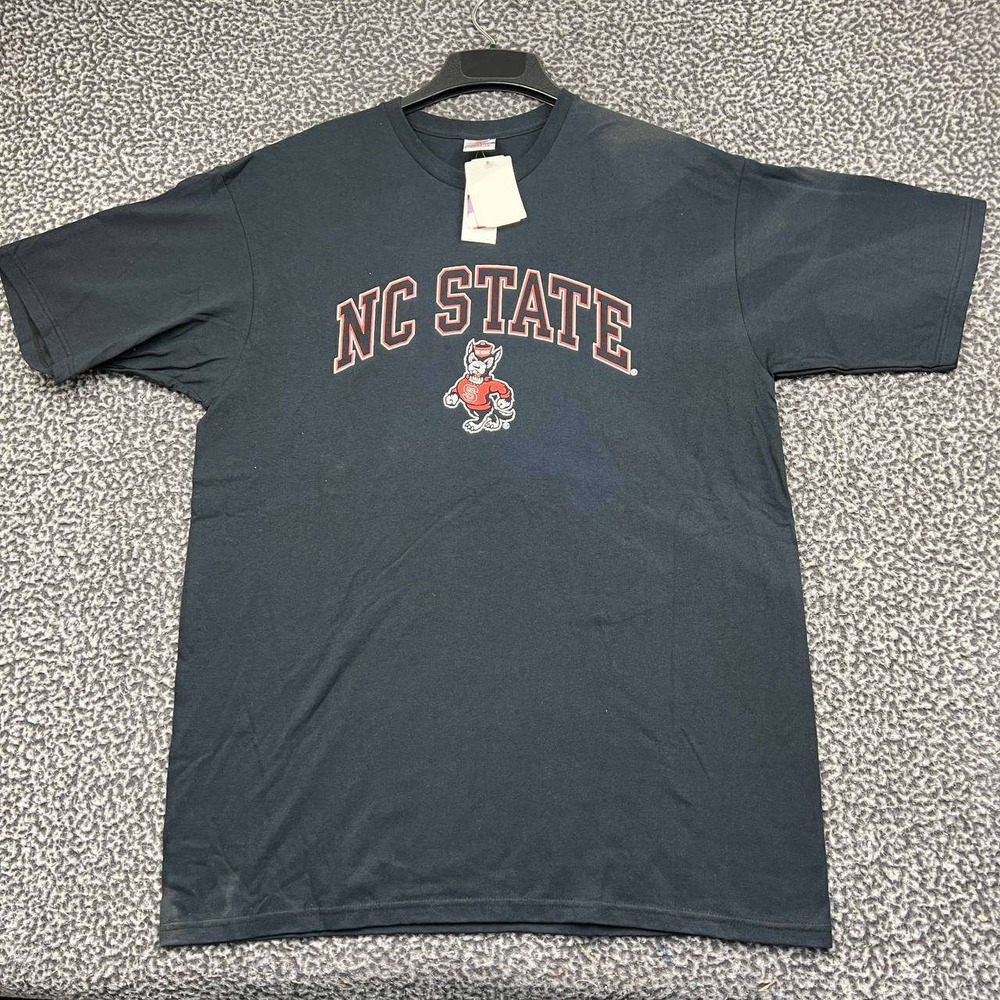 NC State Wolfpack Shirt Men XL Black American Threads NCAA Cotton New